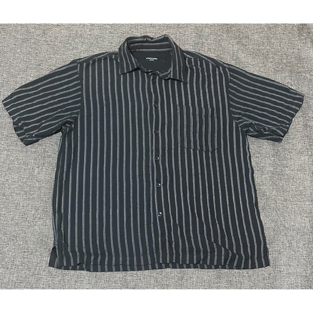 Toscano Men's M Striped Short Sleeve‎ Shirt